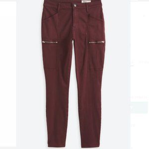Pistola Burgundy Hannah Eco Cargo Skinny Pants size 6/28